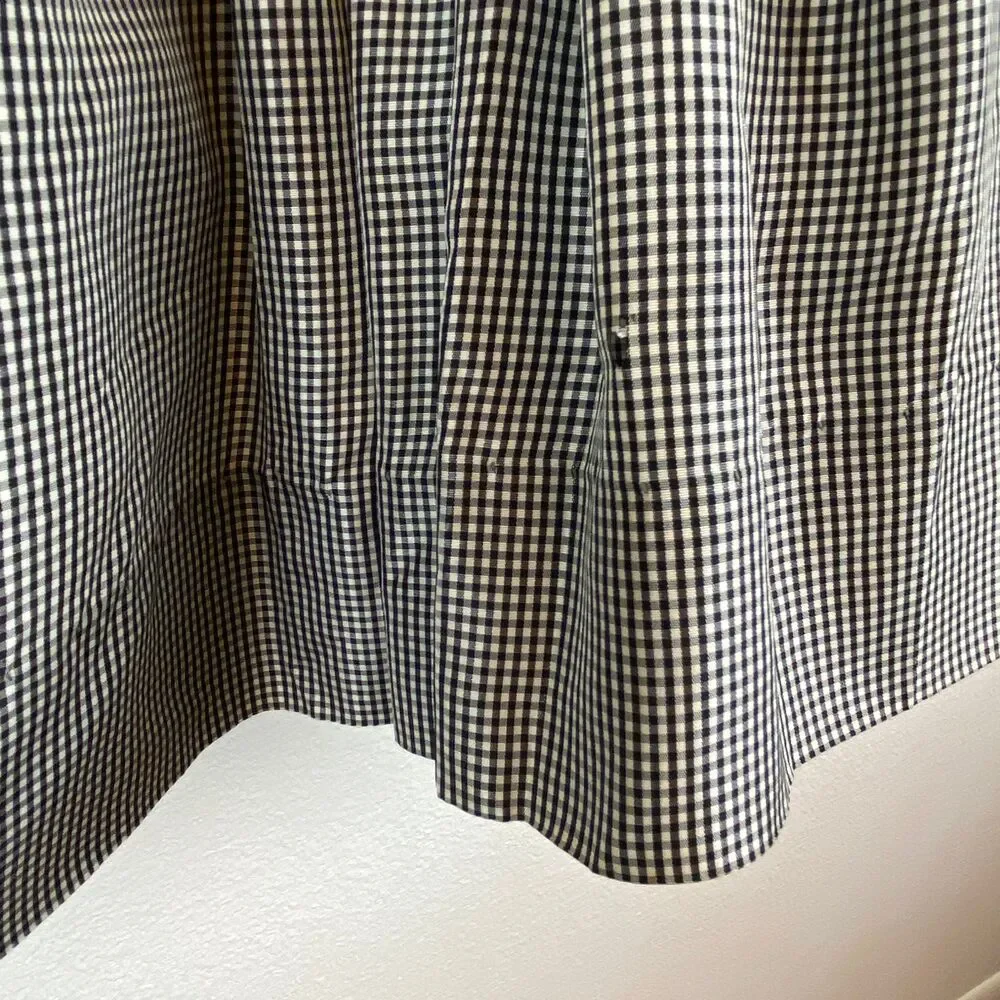 Vintage 60s Barbie Taffeta Black White Check Girls Dress Size 8 1964 Mattel Inc